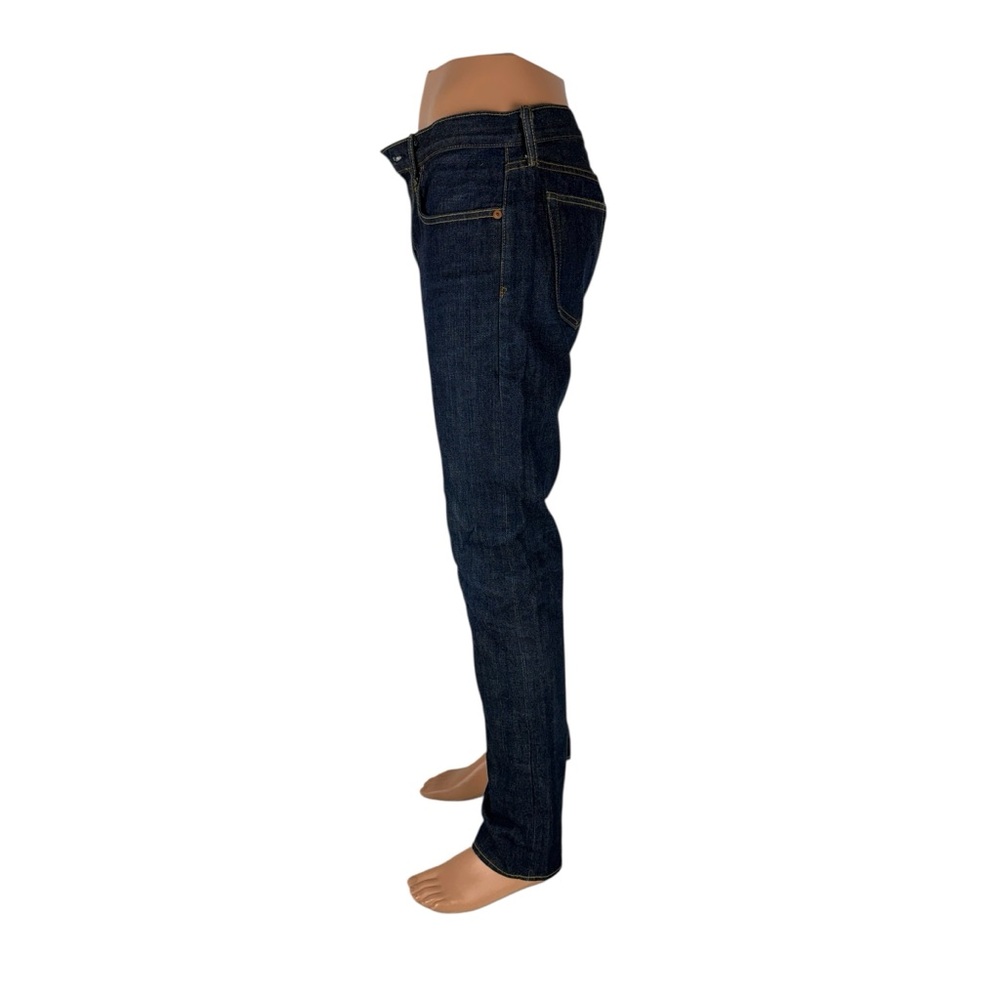 GAP 1969 Mens 31 X 32 Slim Straight Japanese Selvedge Denim Resin Rinse Cotton - Picture 3 of 16